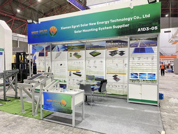 La staffa di montaggio solare Egret brilla al Solartech Indonesia 2026