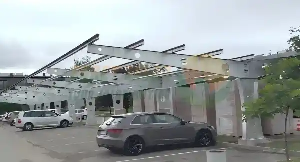 Completamento con successo del progetto europeo di tettoia solare bifacciale