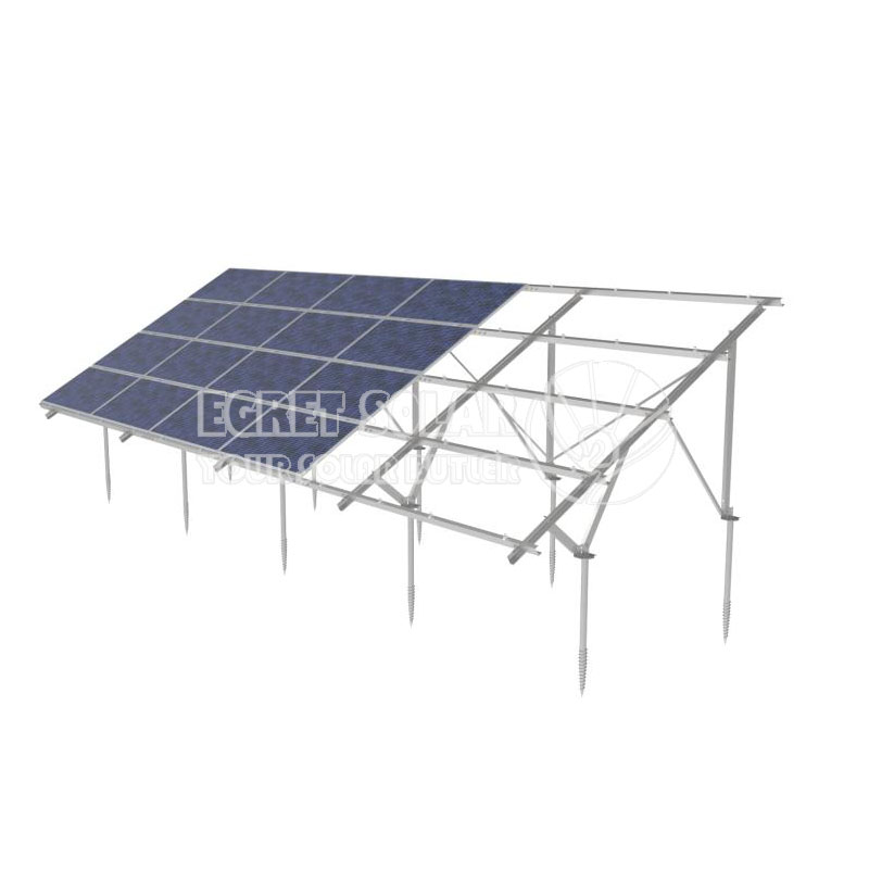 Sistema di montaggio a terra del pannello solare in acciaio al carbonio