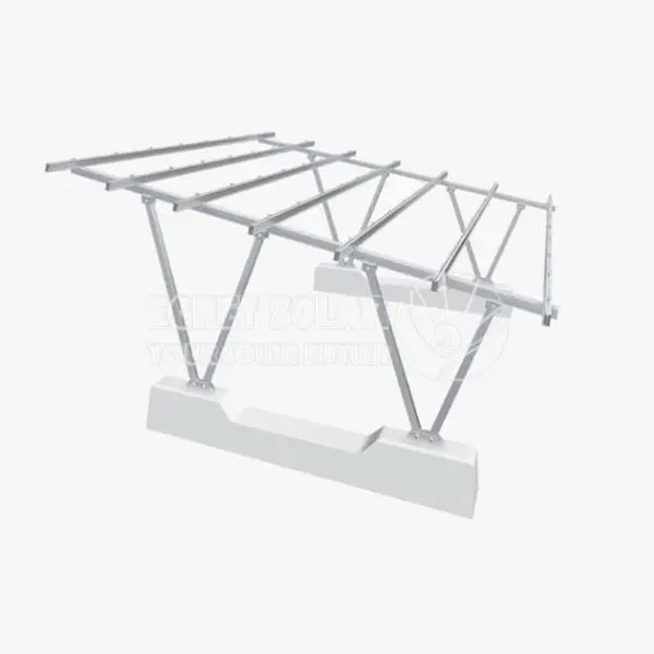 Sistema di montaggio per auto coperto solare a doppia V-Column Solar
