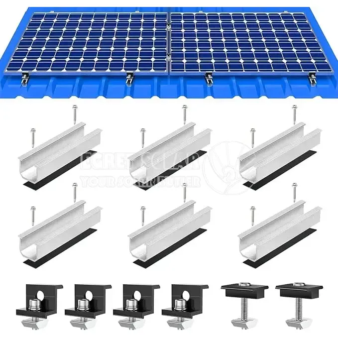 Kit di montaggio fotovoltaico per tetto trapezoidale