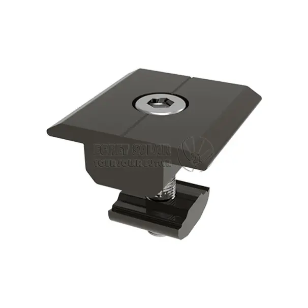 Solare 30 mm 35 mm nero solido nero morsetto