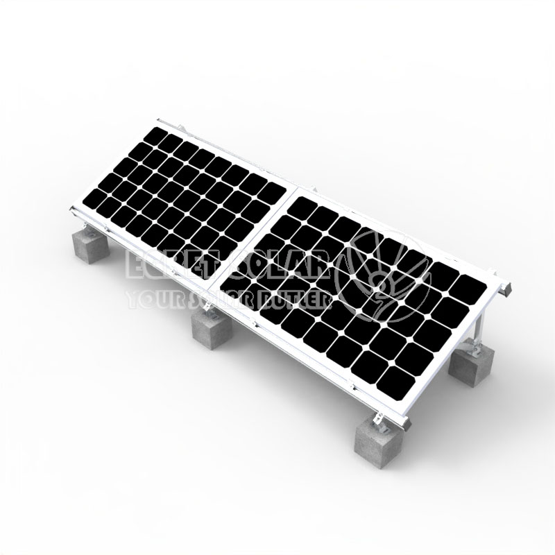 Sistema di montaggio per tetto piano con zavorra solare