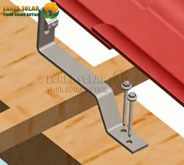 Gancio per tetto in piastrelle di ceramica solare